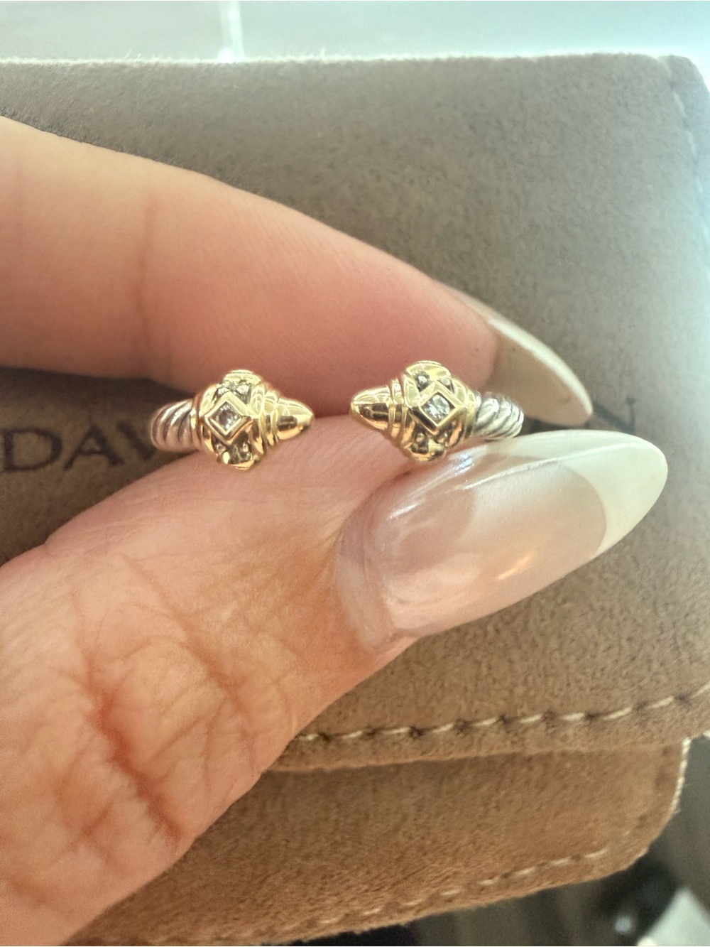 David Yurman Two-Tone Cable RENAISSANCE RING - Picture 2 of 6